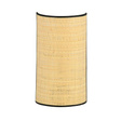 Natynkowa lampa ścienna ASTON K1 RATTAN czarny (1149/K1) - Emibig