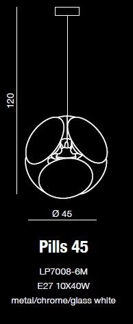 AZZARDO PILLS 45 AZ0344 Lampa Wisząca