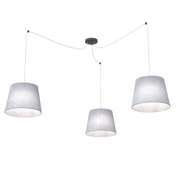 Lampa Wisząca Emibig Ascot 3 Gray (1424/3)