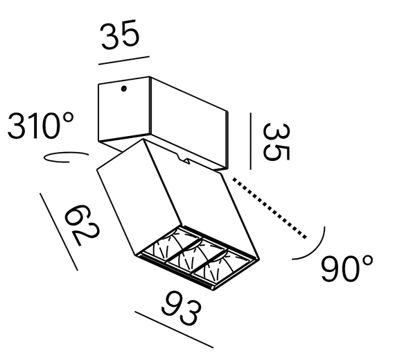 AQform Rafter 16471-M930-WB-00-12 Reflektor czarny