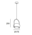 Lampa wisząca LEDS Coco 00-7984-05-M1 Grok