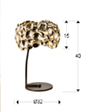 Lampa stołowa Schuller Narisa 26544 złota