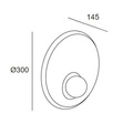 Lampa ścienna LEDS 05-8356-05-DN Trip Grok