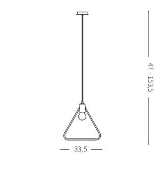 Lampa wisząca Ideal Lux ABC SP1 Triangle