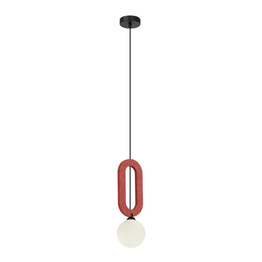Lampa wisząca PND-59839-1-RED Italux  Masso