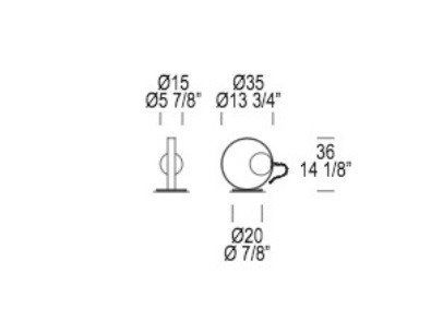 Lampka Nocna Leucos GIUKO T1 heban