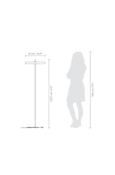 VITA Copenhagen Lampa podłogowa 2338 Asteria Antracyt