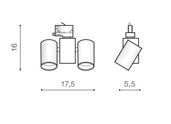 Reflektor do szynoprzewodu Azzardo Megara Track 3 Fazowy AZ 4442 Biały