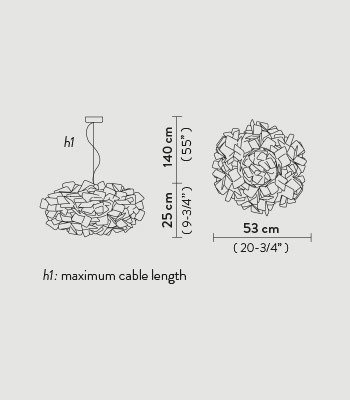 Lampa wisząca Slamp Clizia Orange