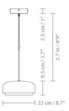 Lampa wisząca VITA Copenhagen Hazel 2441