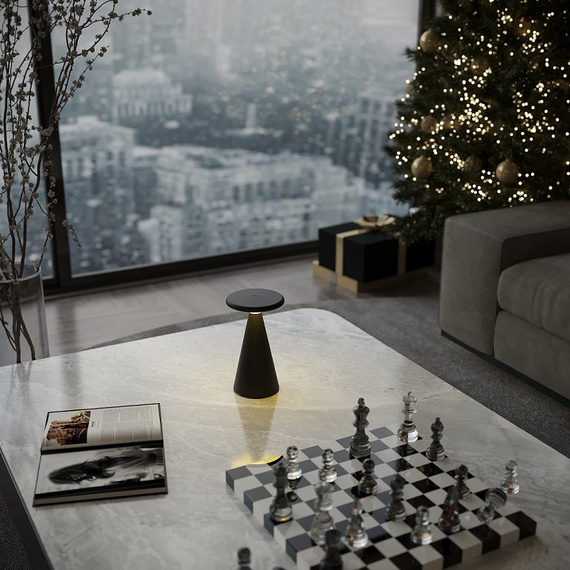 Lampa Stołowa Maxlight T0063 Funghi czarna IP44