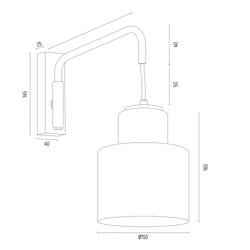 Kinkiet Argon Diuna 8372