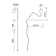 Kinkiet Cotton Cleoni Prawy DM101/LA42/A1/P/196