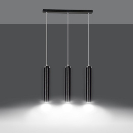 Wisząca lampa LUNA 3 BLACK czarny (956/3) - Emibig