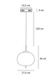 Lampa wisząca Berella Light Peonia 1