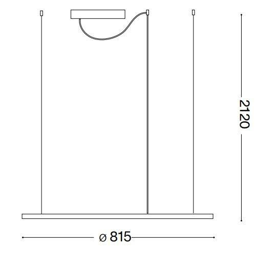 Lampa wisząca Ideal Lux Hulahoop D80 258768