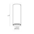 Spot Aqform Pet next maxi LED natynkowy 46967-M930-F1-00-12 Czarny