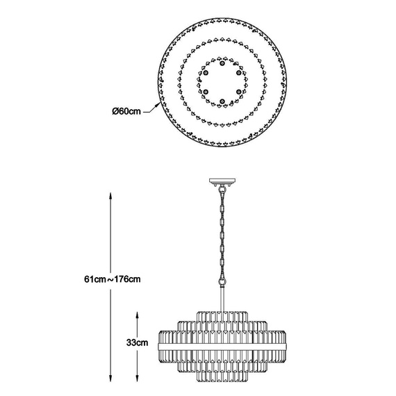 Oprawa wisząca Zuma Line CONSTANTINOPLE P0567-12A-2GAC