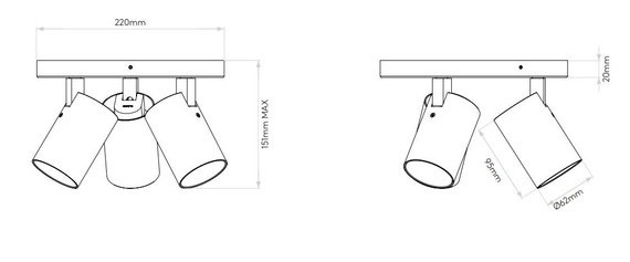 Plafon Astro Aqua 1393002