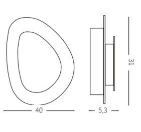 Lampa ścienna Ideal Lux Gingle AP170 Big
