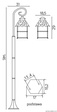 Lampa stojąca zewnętrzna Cadiz K 5002/1/Z