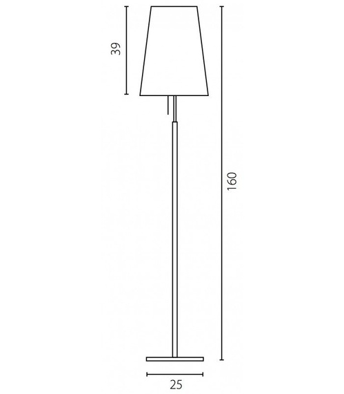 Lampa podłogowa z białym abażurem Ramko Bell