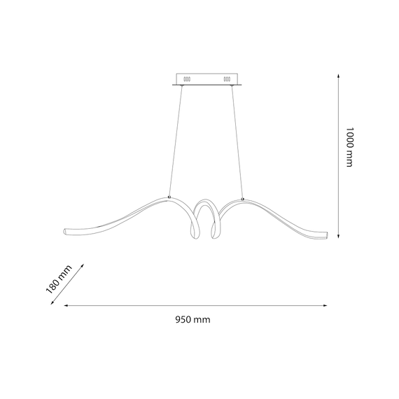 Milagro Lampa Wisząca Loop ML1577