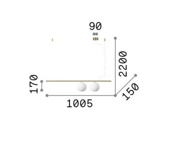 Ideal Lux Zwis Perline 306995