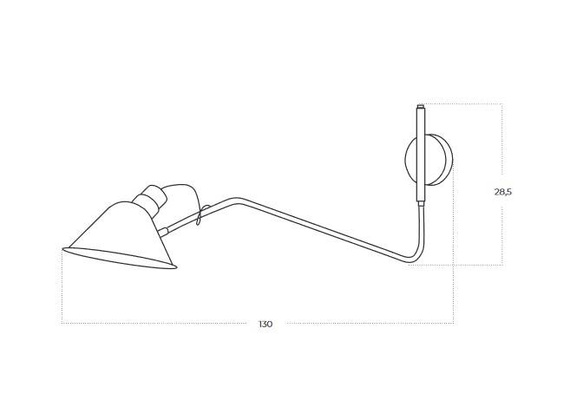 Azzardo Lampa ścienna Drago BK AZ5619