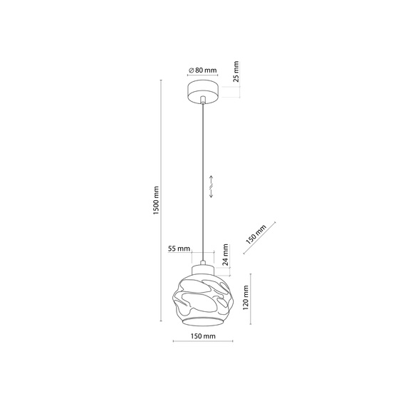 Zwis TK Lighting Zulia 5724