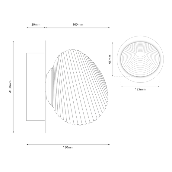 Lampa ścienna ML1430 Magnet Bolla