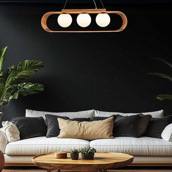 Accord Lighting Sfera QN-SFERA-3P-TEAK Lampa Wisząca