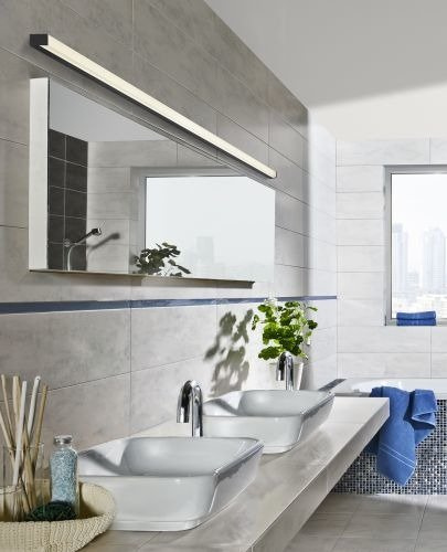 Kinkiet łazienkowy Azzardo Topaz AZ3359 czarny/zimne światło