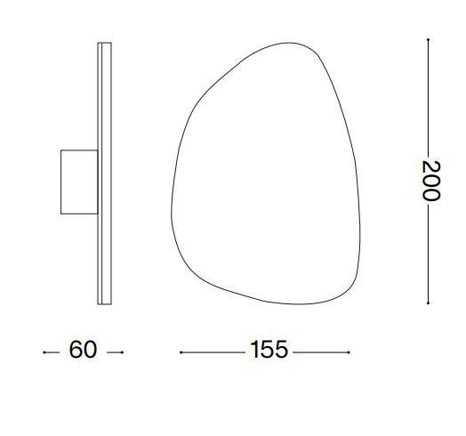 Ideal Lux Peggy 257235 Kinkiet