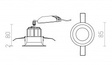 Lampa do zabudowy Redlux Sharm Base R13222 Perłowo złota