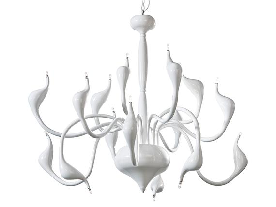 AZZARDO Snake 2 AZ0172 White Lampa Wisząca