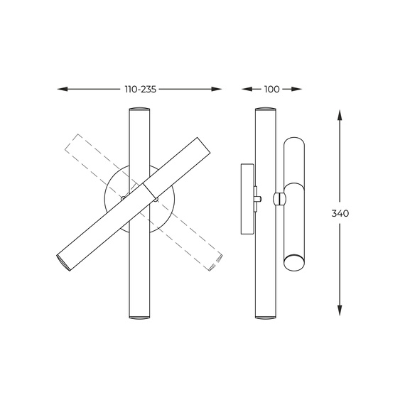 Oprawa Ścienna Zuma Line Loya 003064-021934