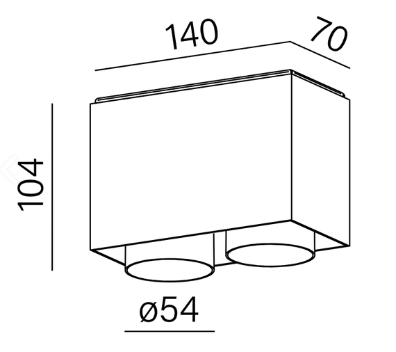 Oprawa natynkowa biało czarna AQform Vyro 47036-M930-F1-PH-63
