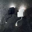 Kinkiet z wężykiem LED do sypialni Ideal Lux Probe AP2 Bianco