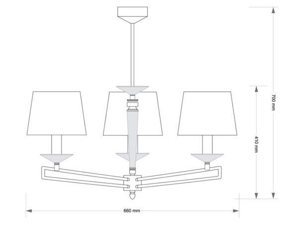 Kutek Zola ZOL-ZW-3(BN/A) Zwis