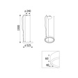 Cleoni Alfredo Lampa wisząca 52,5 cm  31,5W LED 1408/LA235/A2/196/3000K