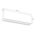 Bros Line 1041 A-glare 10 Lampa sufitowa