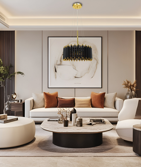 Lampa Wisząca Elem Narni 6235/4 BL TR