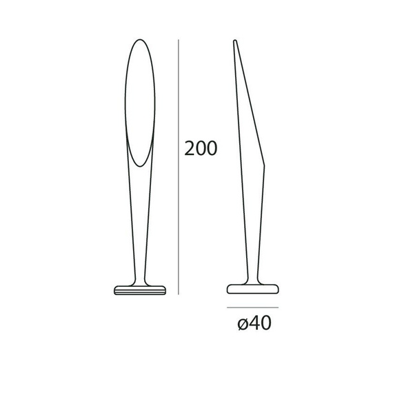 Lampa Stojąca IP44 biała Linea Light Peggy 15202