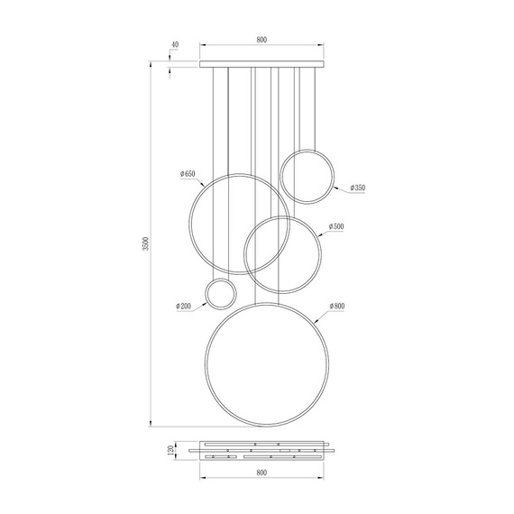 Zwis Milagro Saturno ML2325