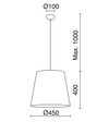 Vimet Żyrandol 724A-G05X1A-53 Novolux Exo 