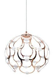 Lampa wisząca nowoczesna LED Berella Light Aspilia 40 cm różowe złoto BL0150