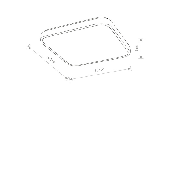 Lampa Sufitowa Nowodvorski Agnes Square Led Pro 10983