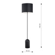 Lampa Podłogowa Emibig Aspen Lp1 Black/White (1322/LP1)