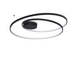 Ideal Lux Oz Pl D080 On-off Nero 3000k 365053 Plafon